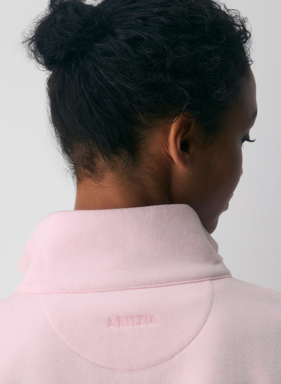 cozy sweatfleece mega 12 zip villa pink