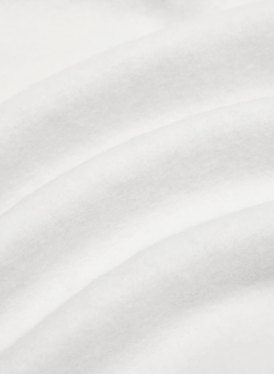 cozy sweatfleece mega zip-up heather cloud white