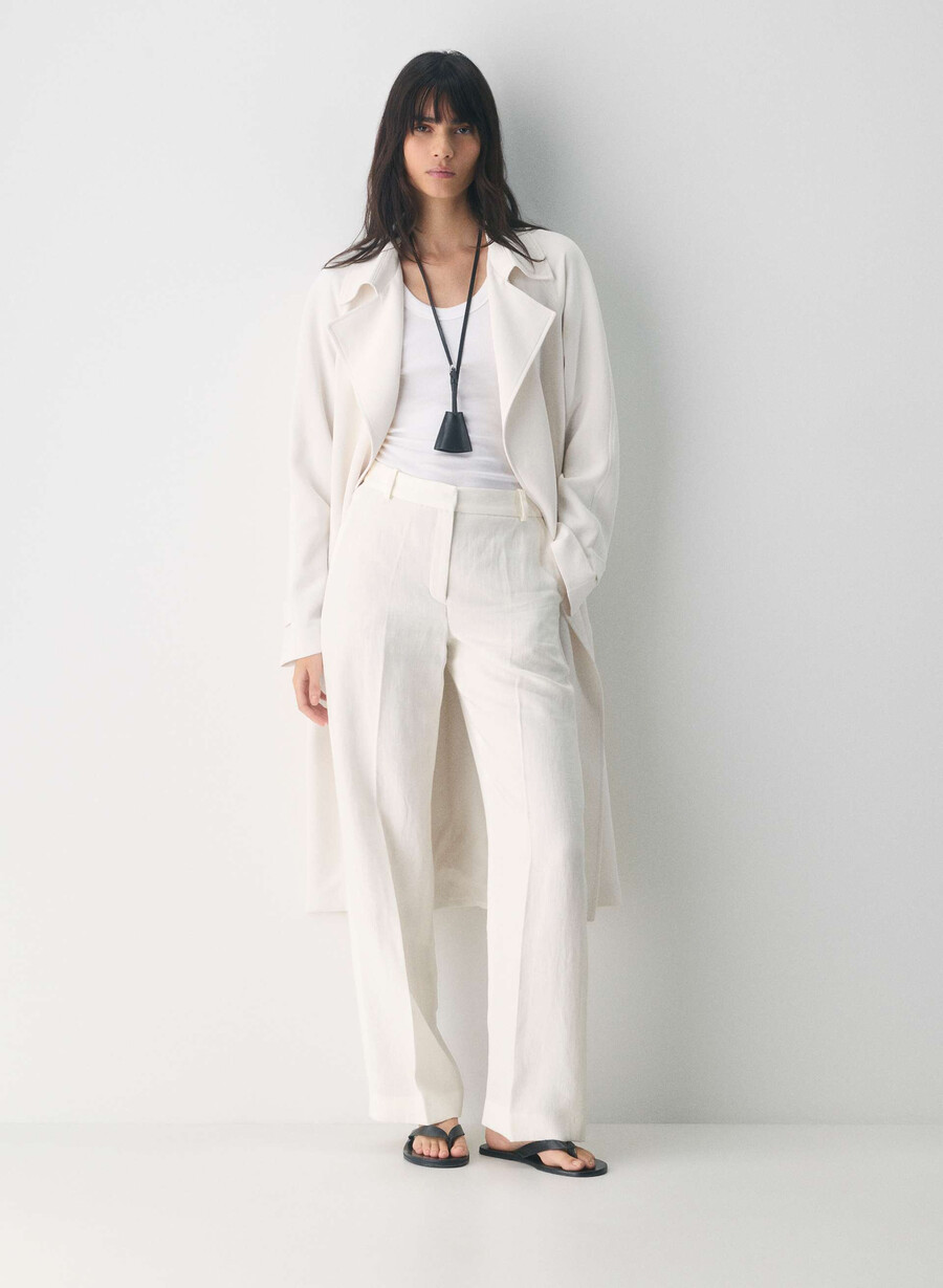 new agency pant - linen light birch