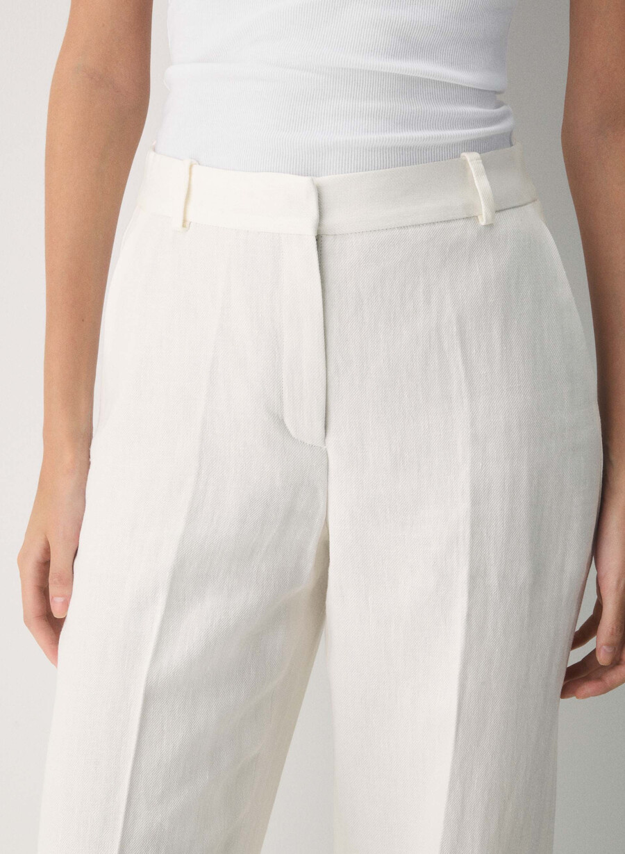 new agency pant - linen light birch