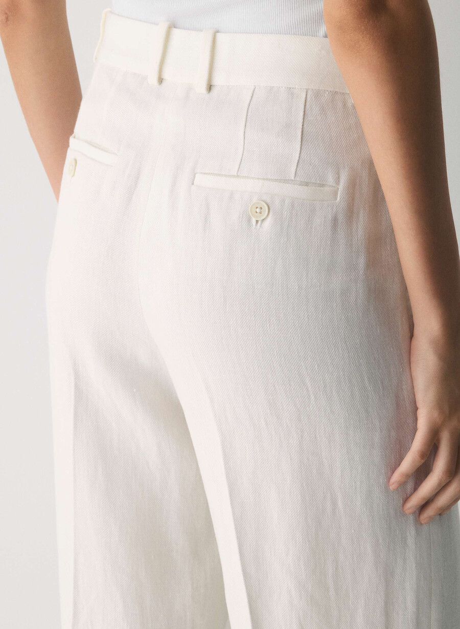 new agency pant - linen light birch