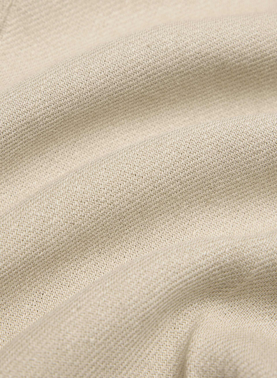 new agency pant - linen parchment beige