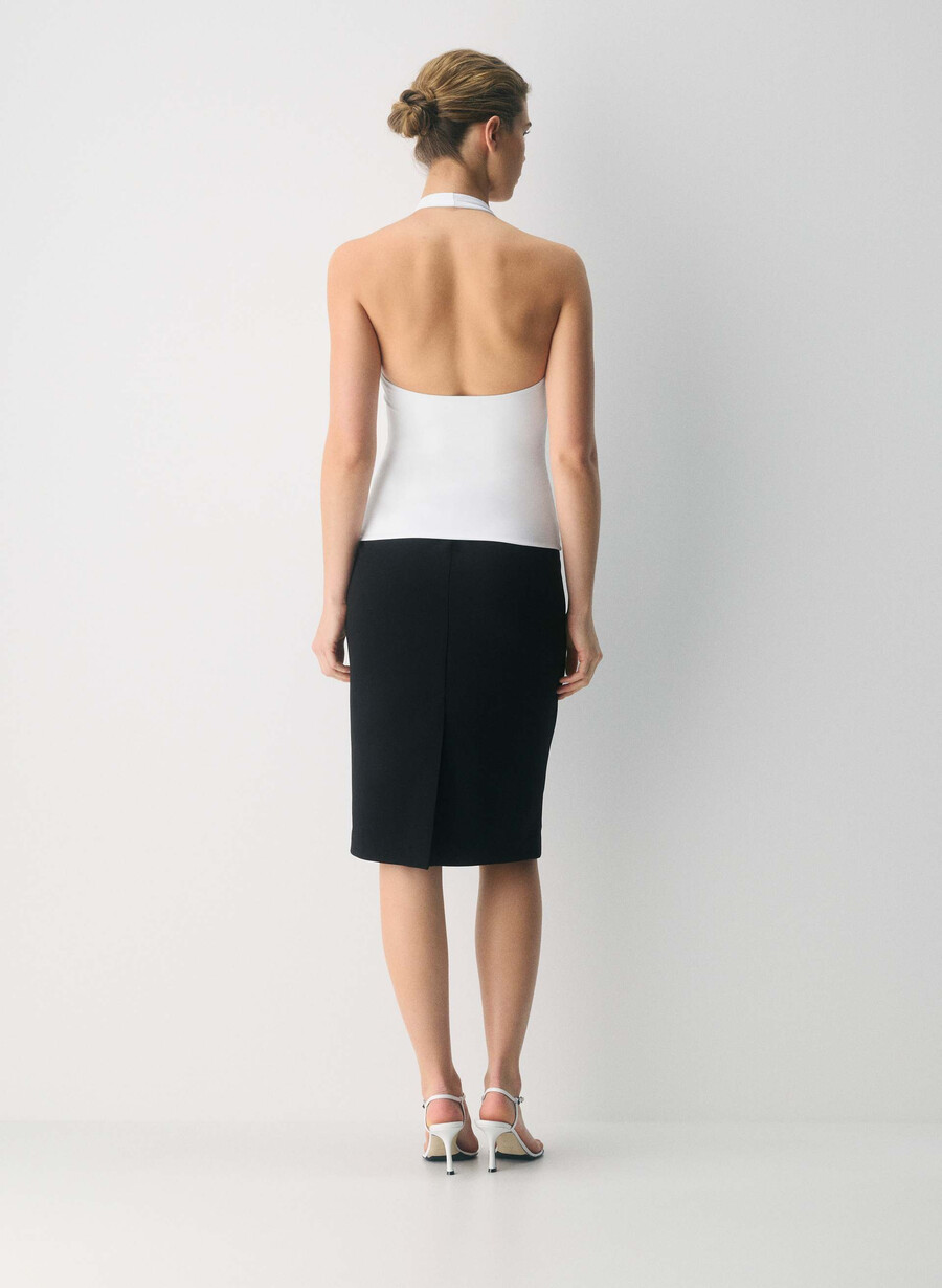 original contour transfix halter top bright white