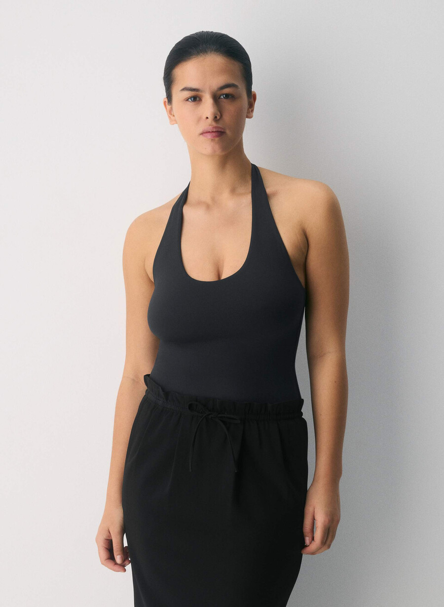 original contour transfix halter top jellybean pink