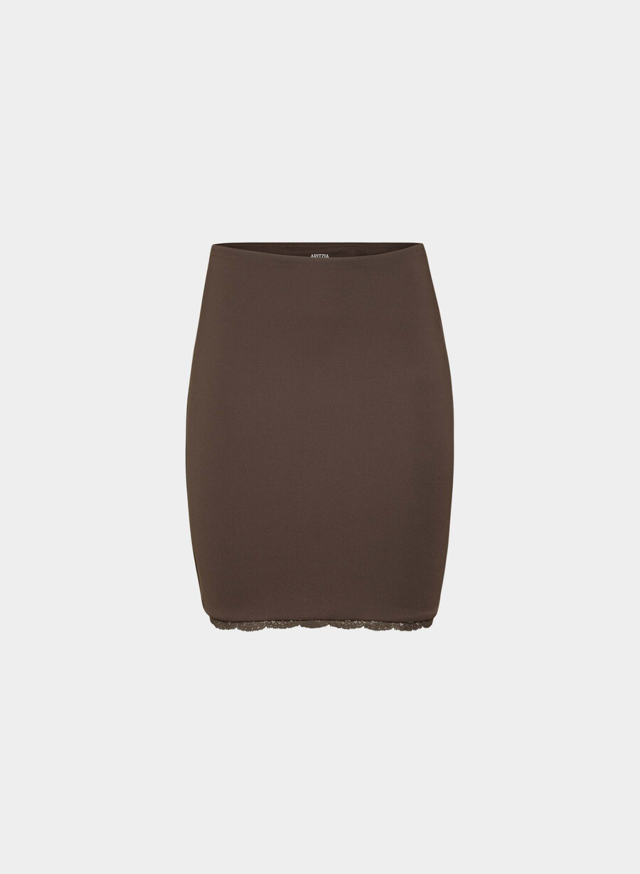 original contour conviction skirt rich mocha brown