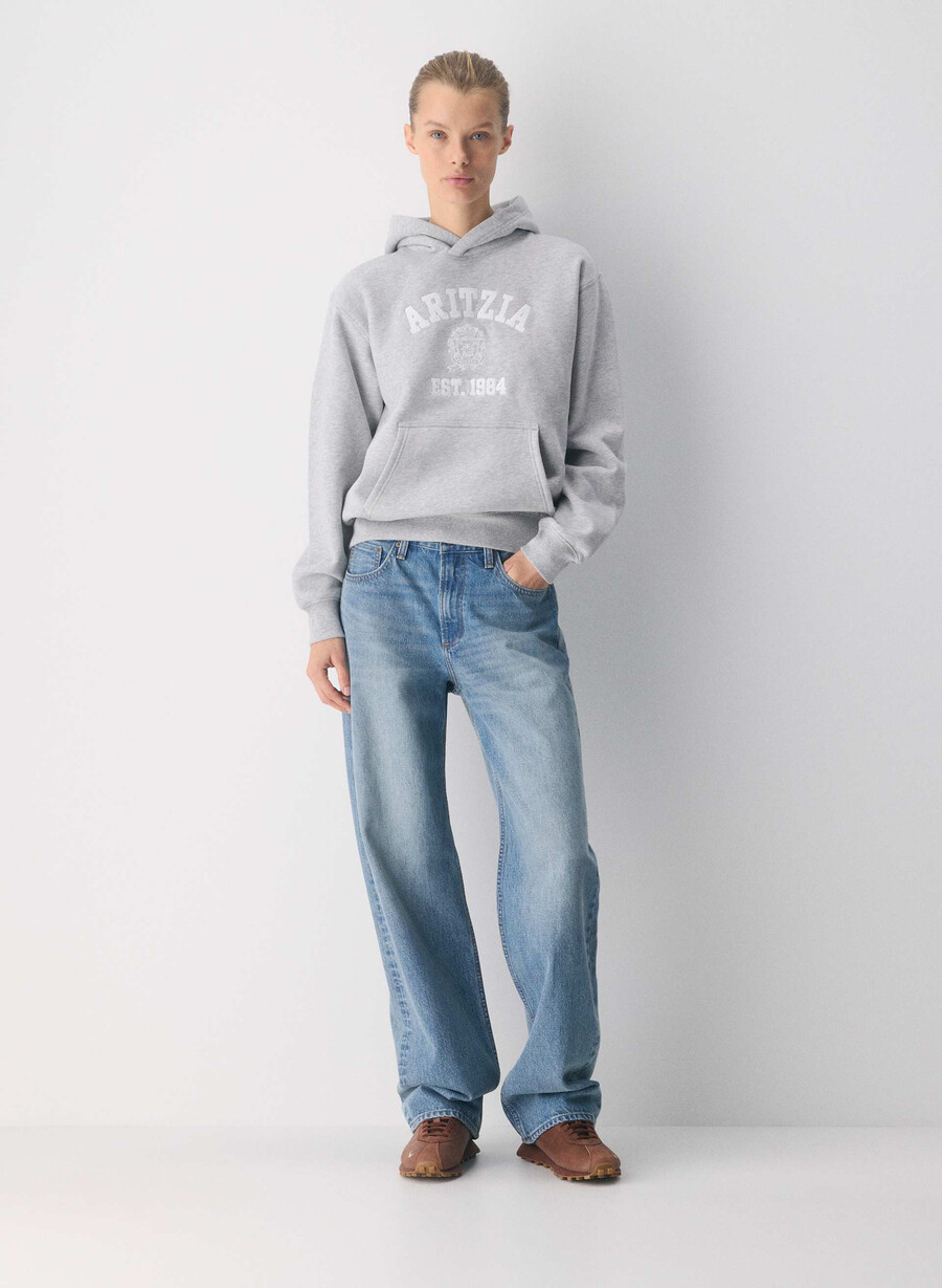 cozy sweatfleece perfect hoodie heather chromewhite