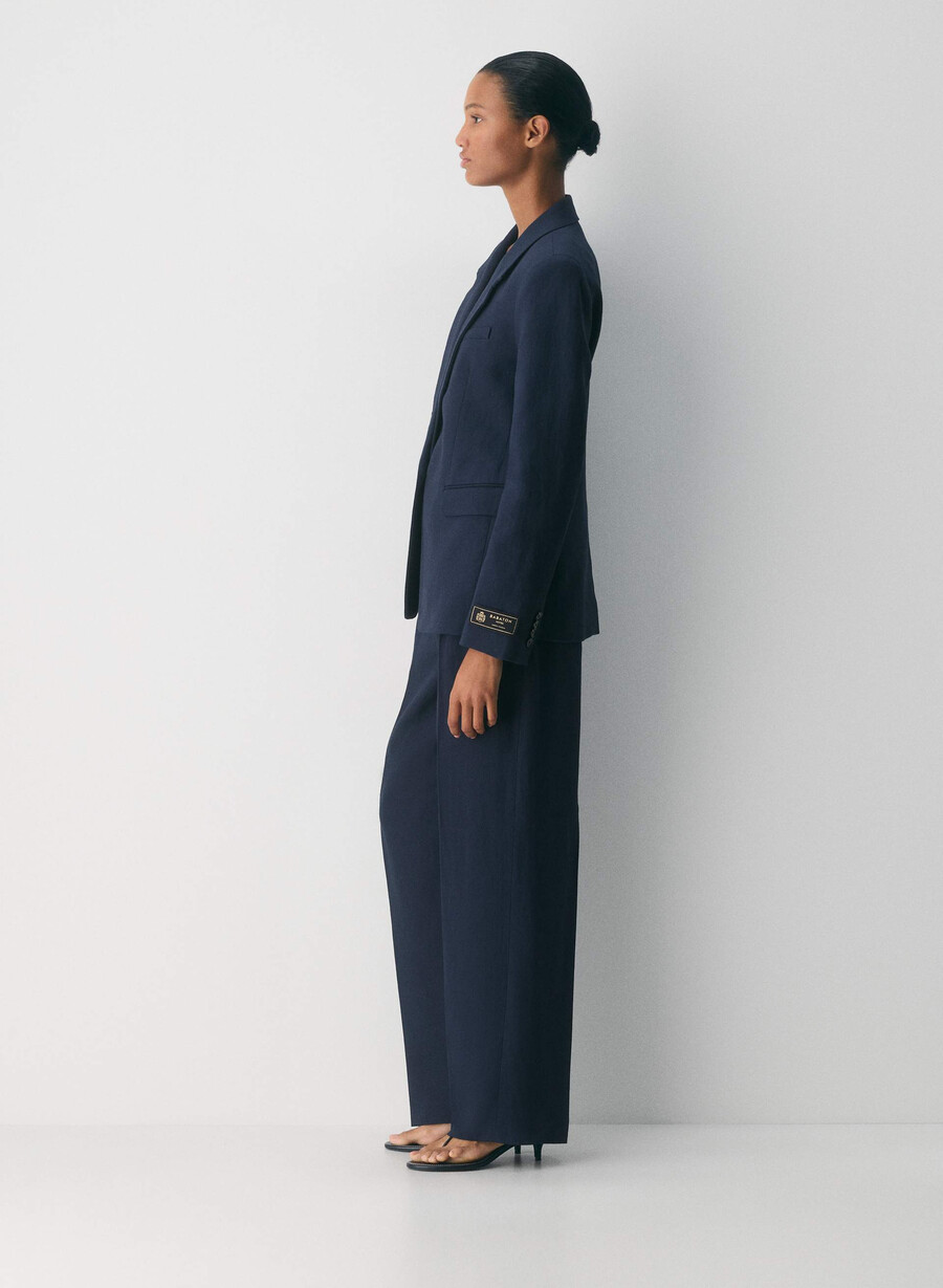 producer blazer - linen admiral