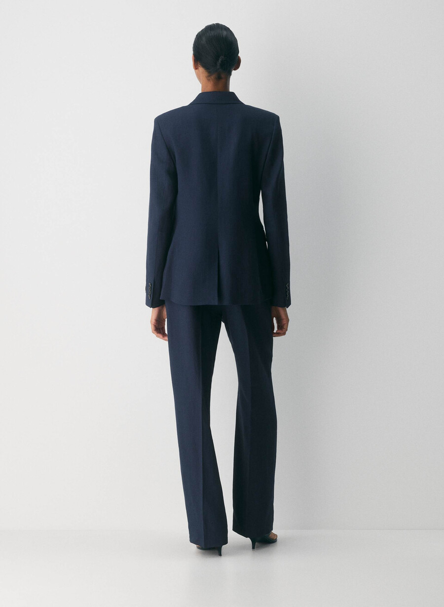 producer blazer - linen admiral