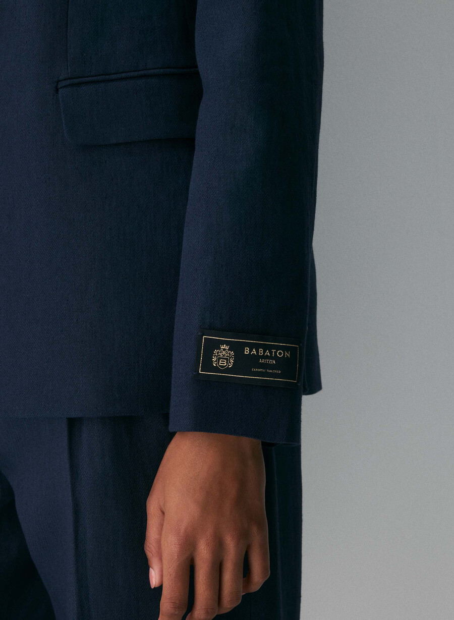 producer blazer - linen admiral
