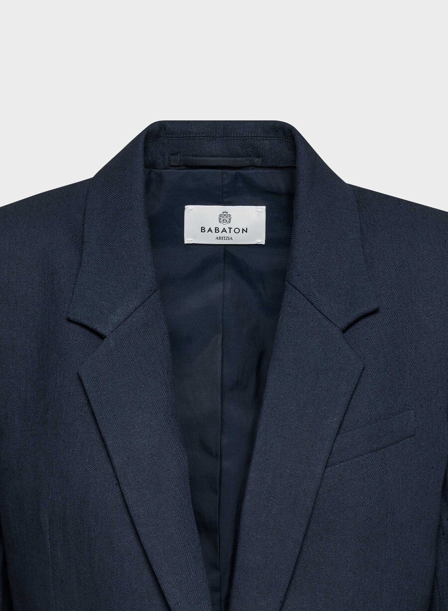 producer blazer - linen admiral