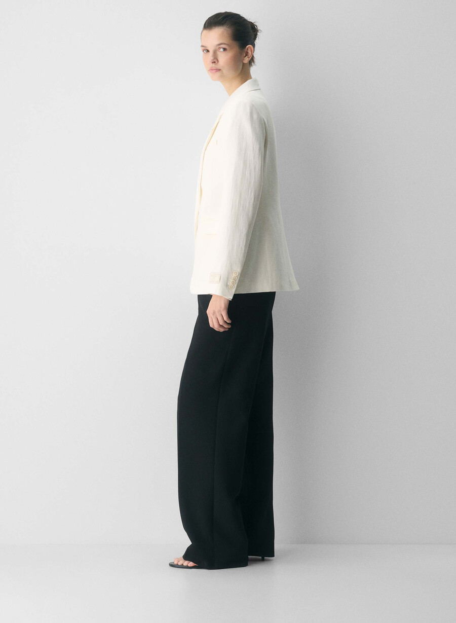 producer blazer - linen light birch