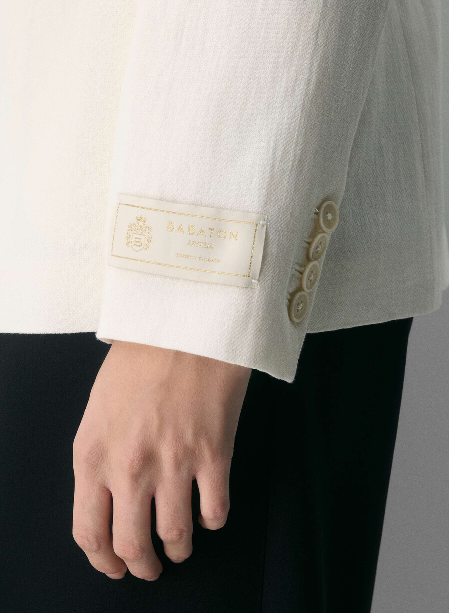producer blazer - linen light birch