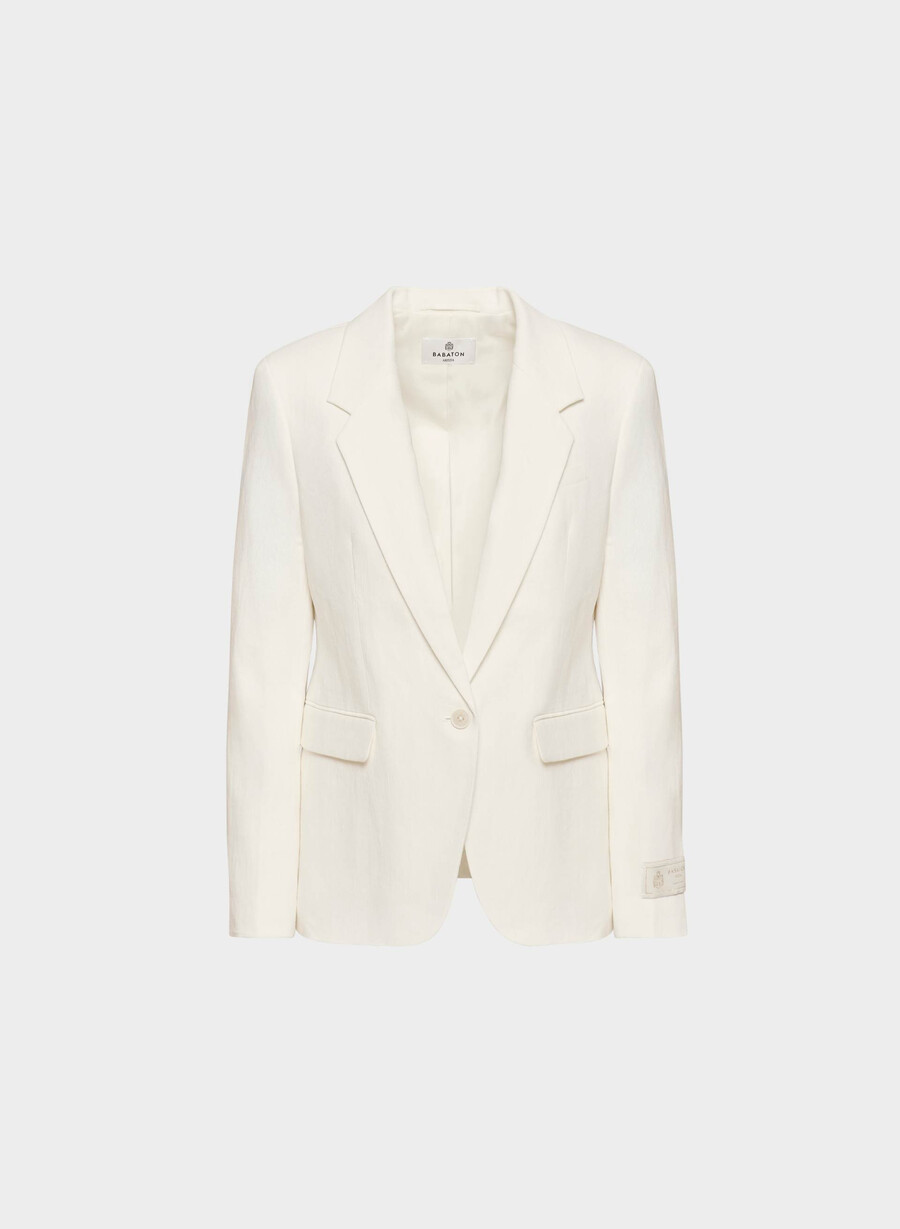 producer blazer - linen light birch