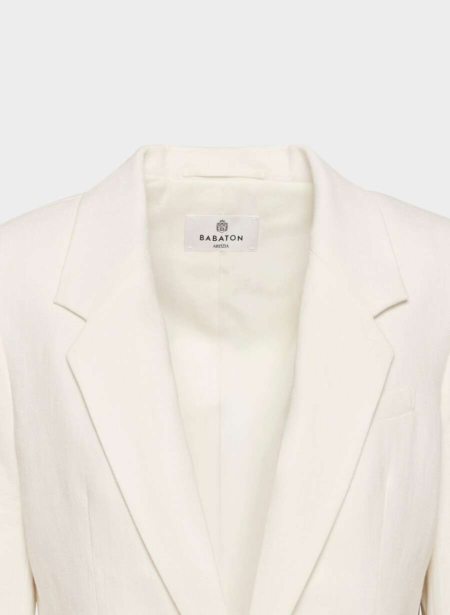 producer blazer - linen light birch