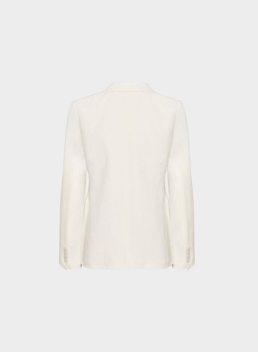 producer blazer - linen light birch