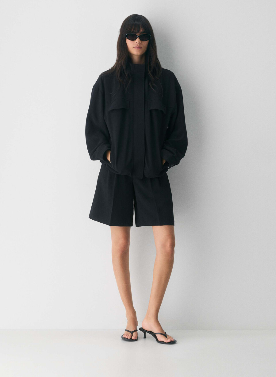 oculus jacket - crepette black