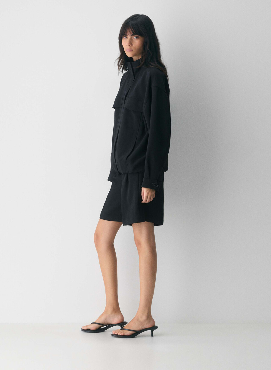 oculus jacket - crepette black
