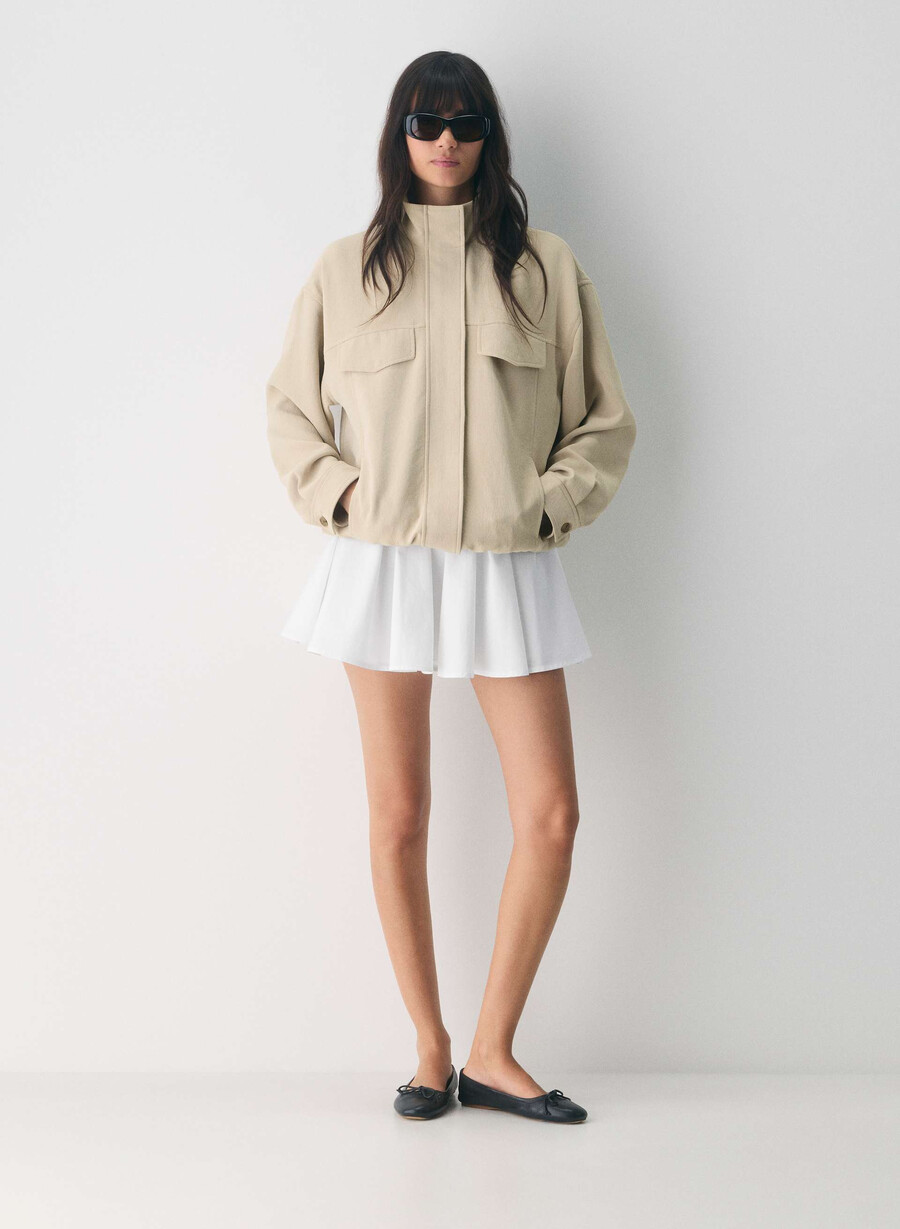oculus jacket - crepette marcona beige