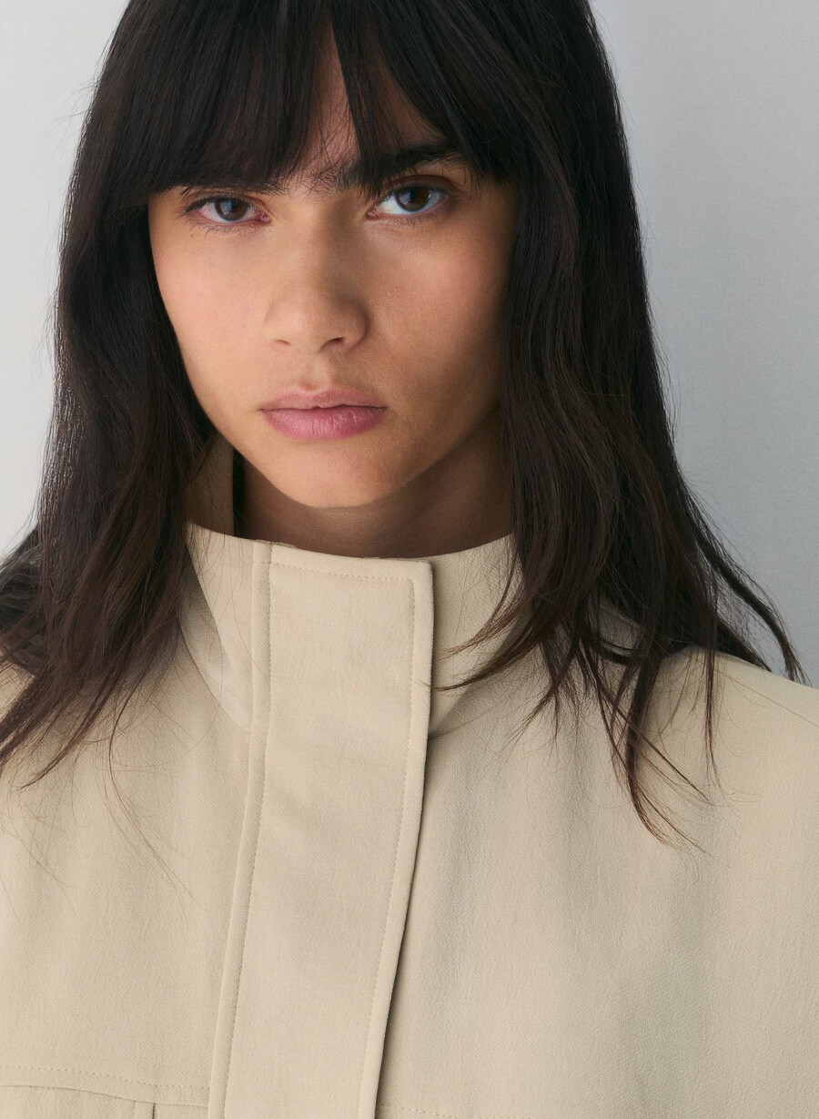 oculus jacket - crepette marcona beige