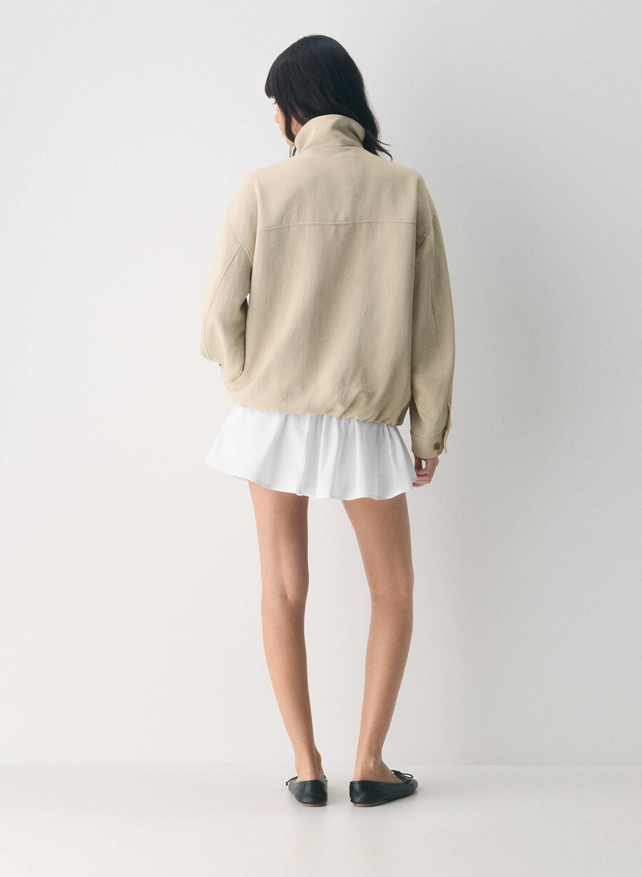 oculus jacket - crepette marcona beige