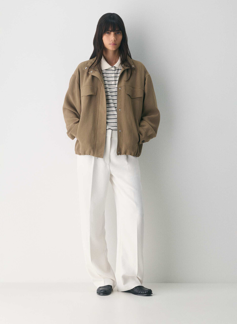 oculus jacket - crepette folio brown