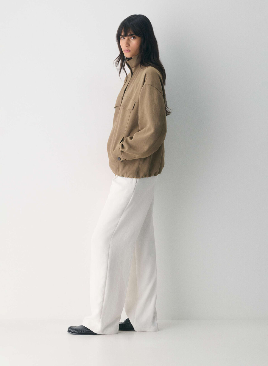 oculus jacket - crepette folio brown