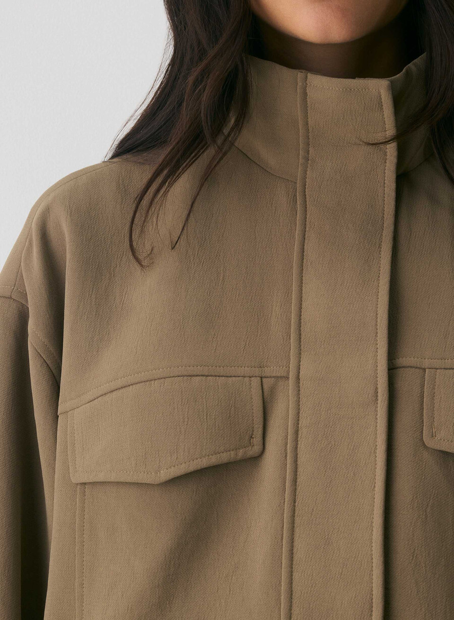 oculus jacket - crepette folio brown