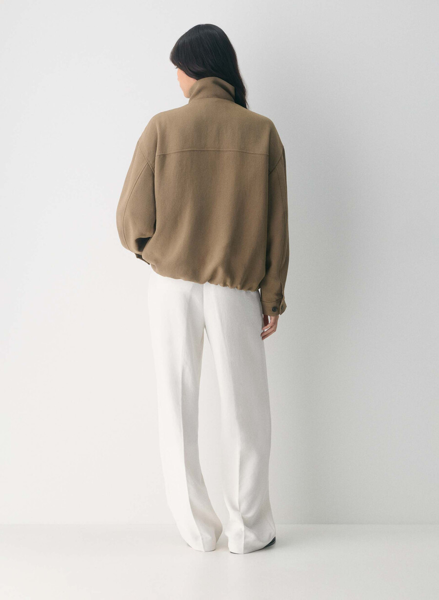 oculus jacket - crepette folio brown