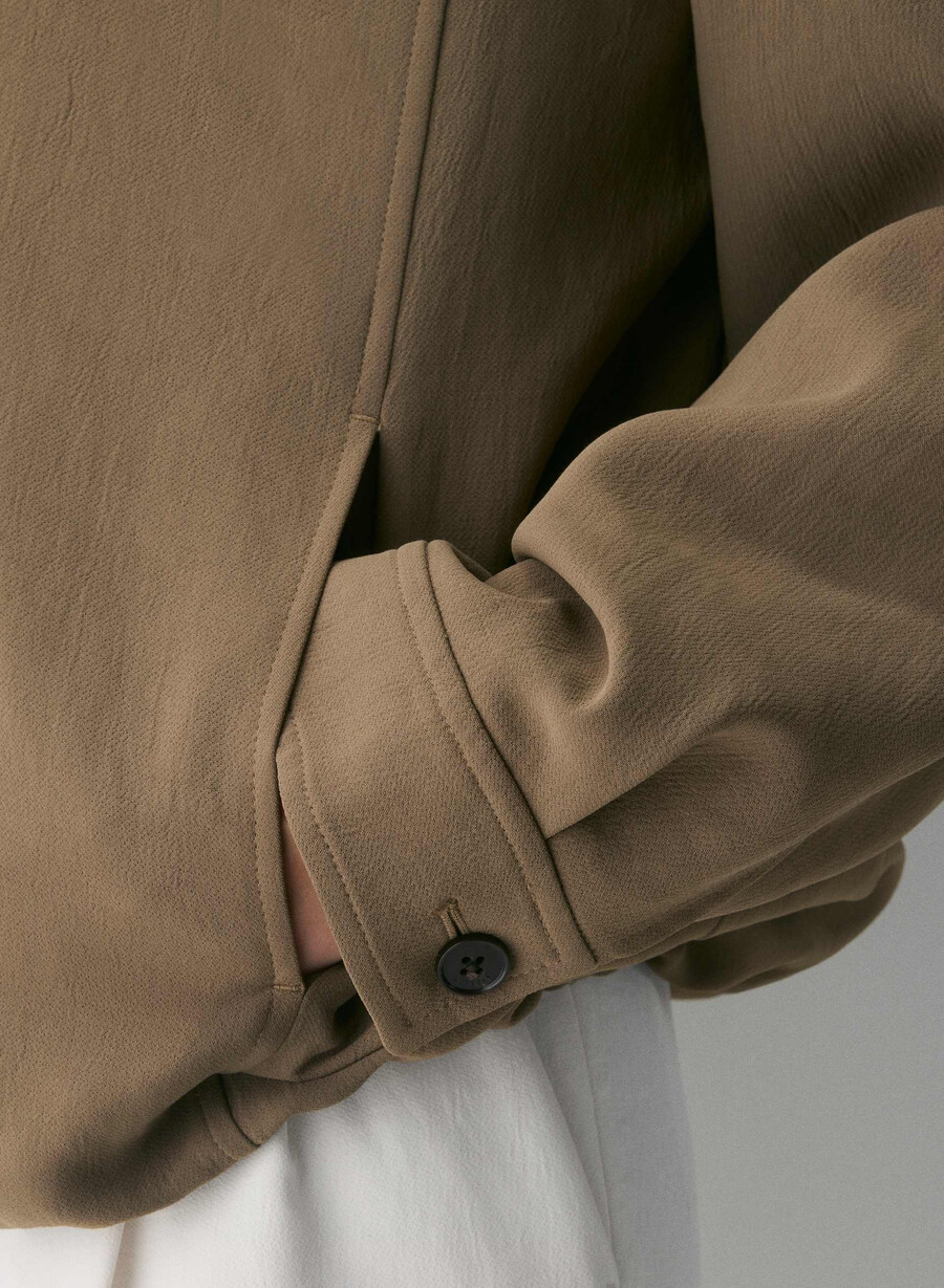 oculus jacket - crepette folio brown