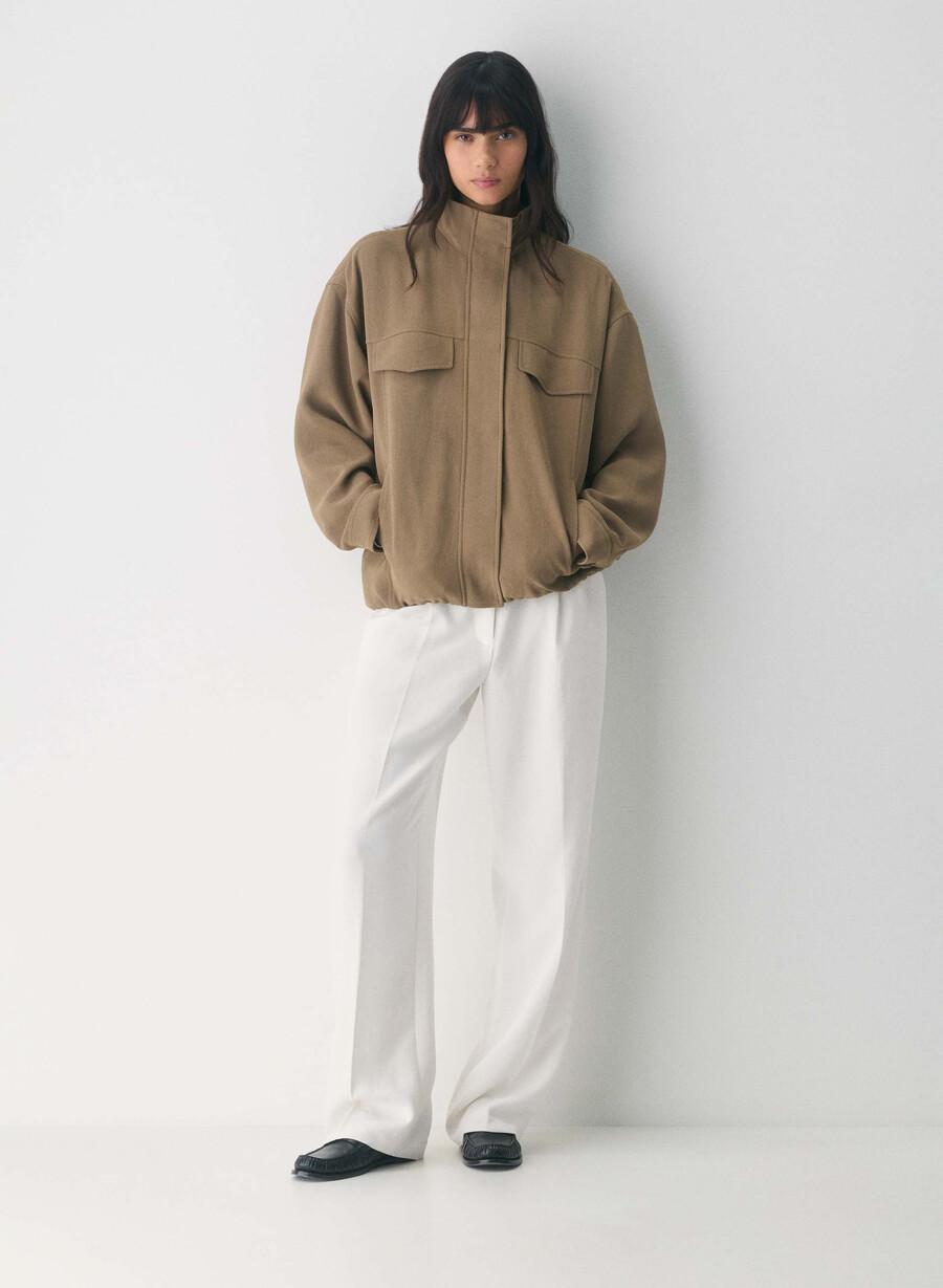 oculus jacket - crepette folio brown