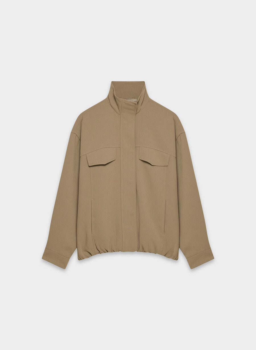 oculus jacket - crepette folio brown