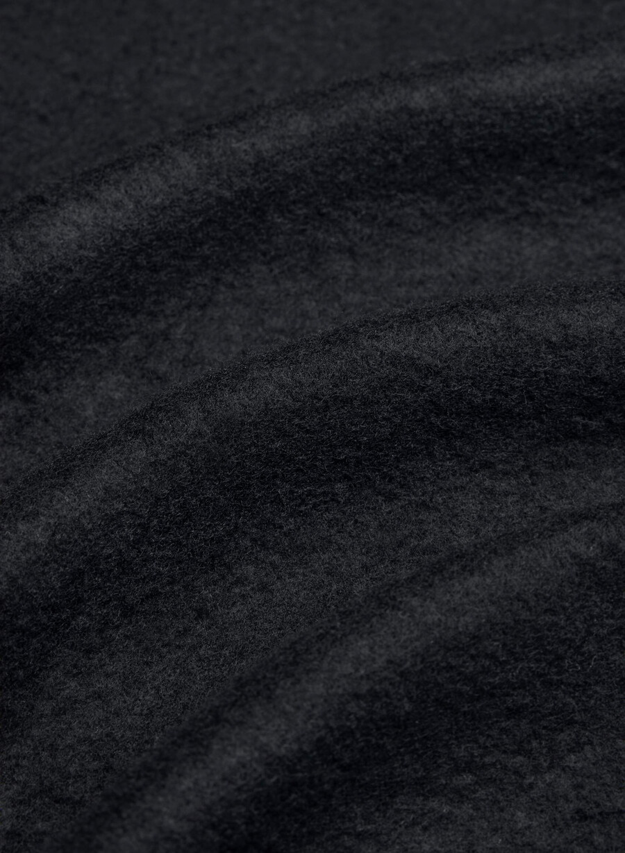 cozy sweatfleece mega cinch zip-up black