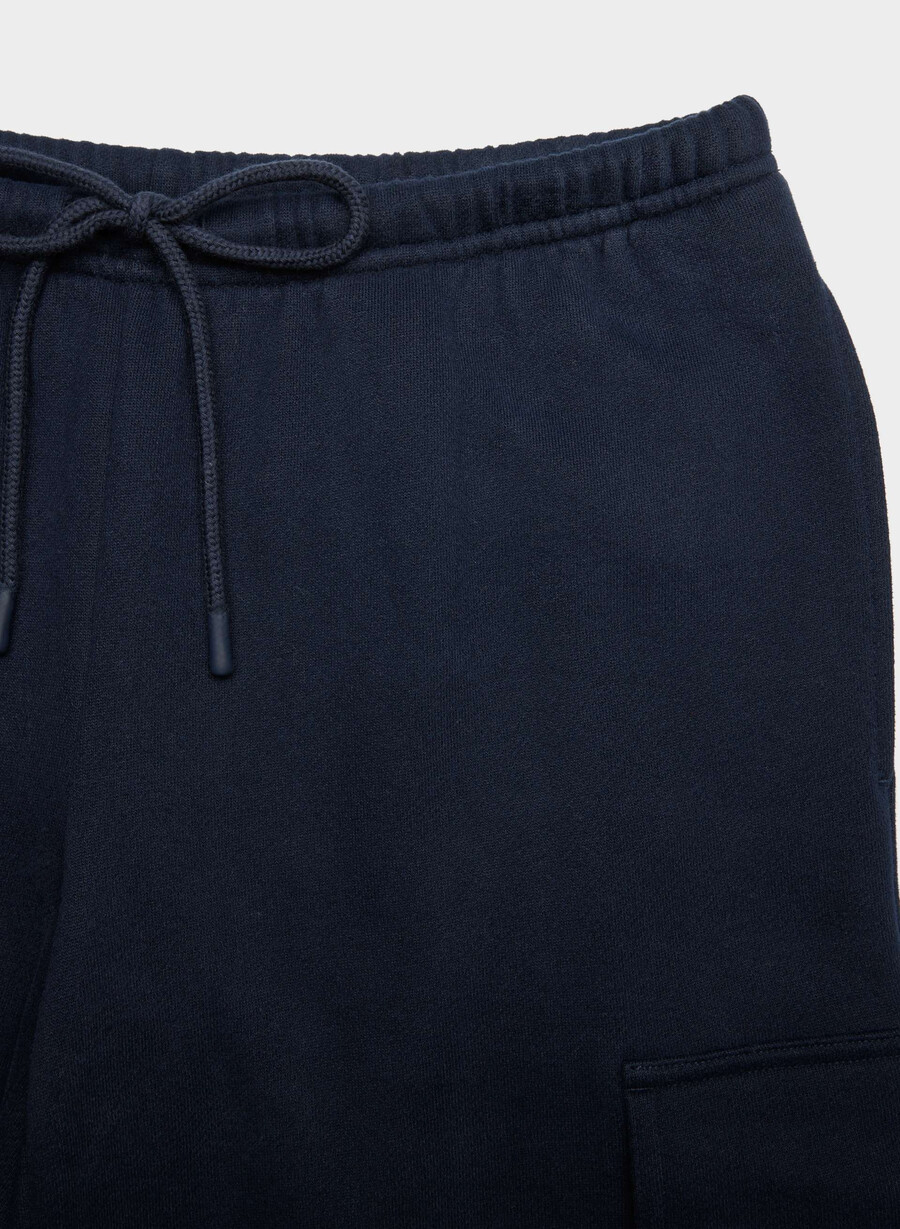 cozy sweatfleece mega cargo flutter sweatpant admiral