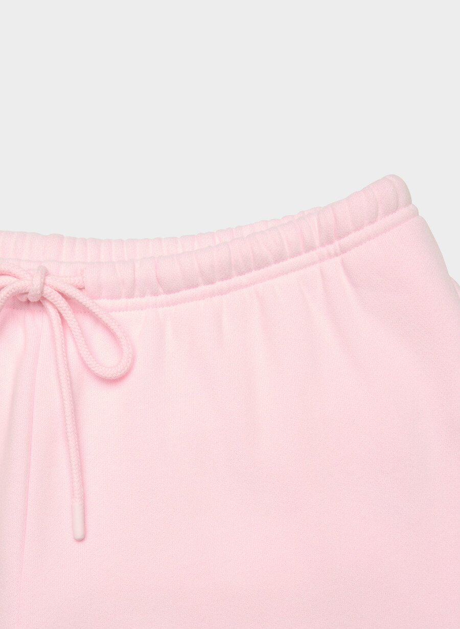 cozy sweatfleece mega cargo flutter sweatpant villa pink