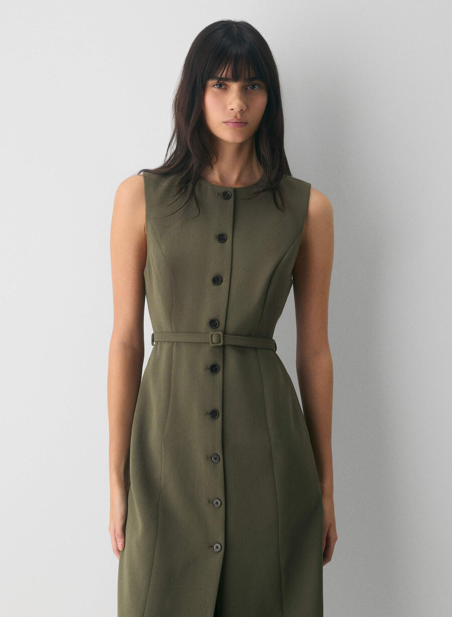 volute dress - crepette light birch