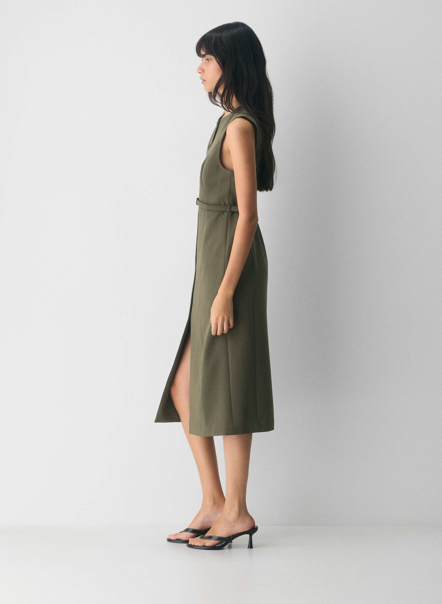 volute dress - crepette light birch