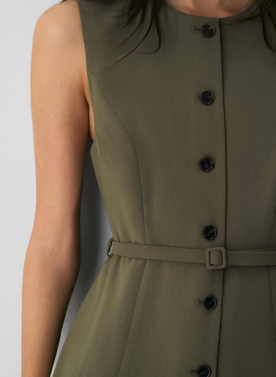 volute dress - crepette light birch