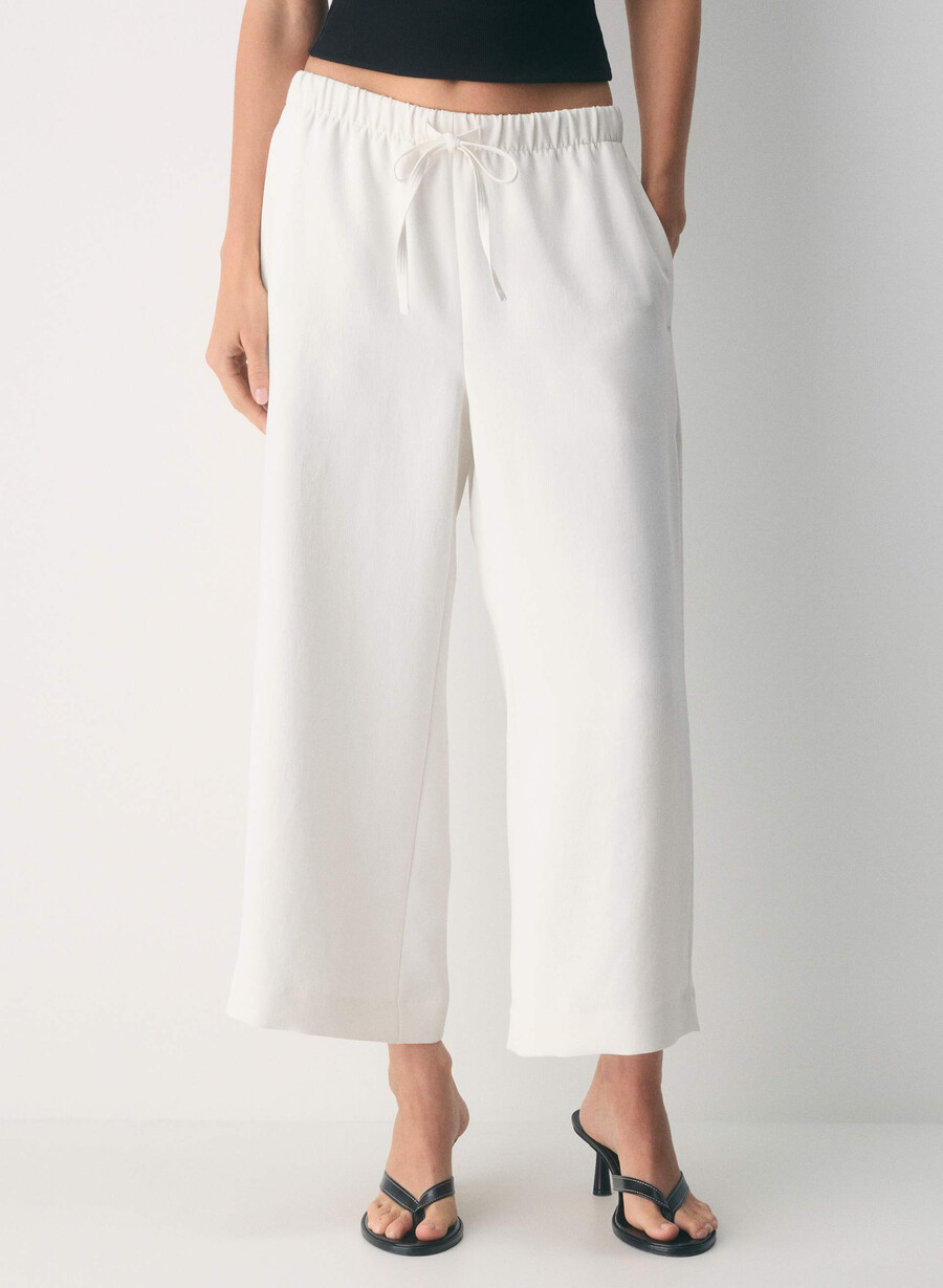 the lodge pant cropped - crepette light birch