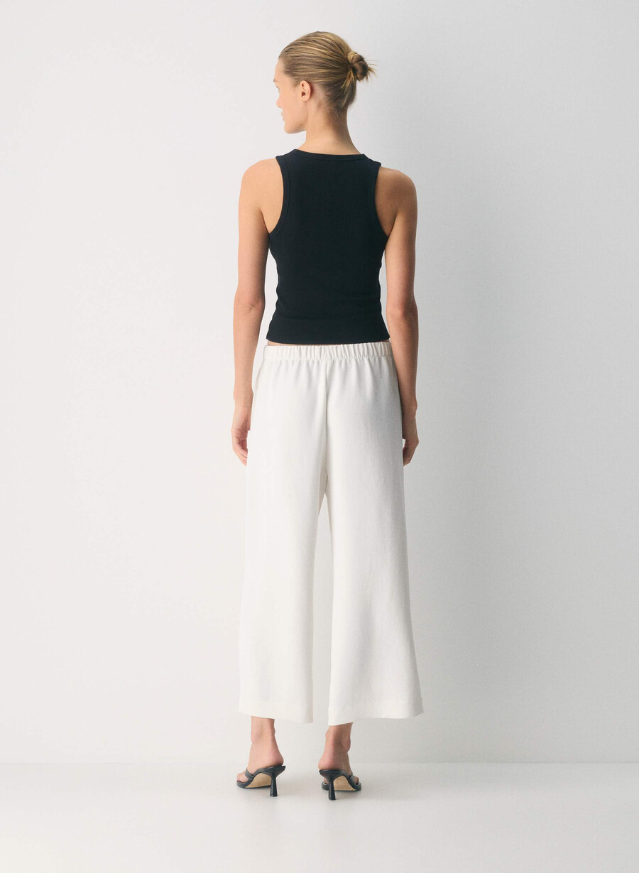 the lodge pant cropped - crepette light birch