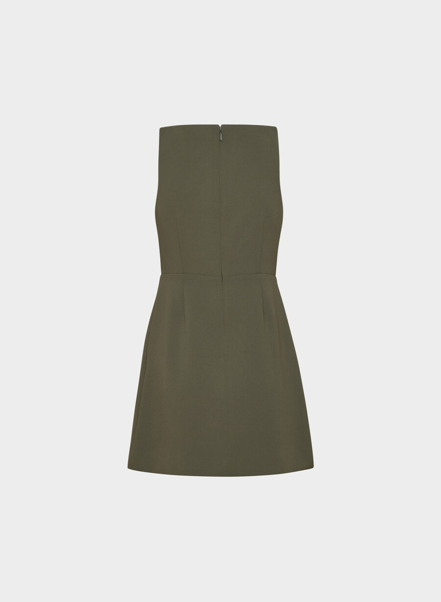 bond dress - crepette dark olive