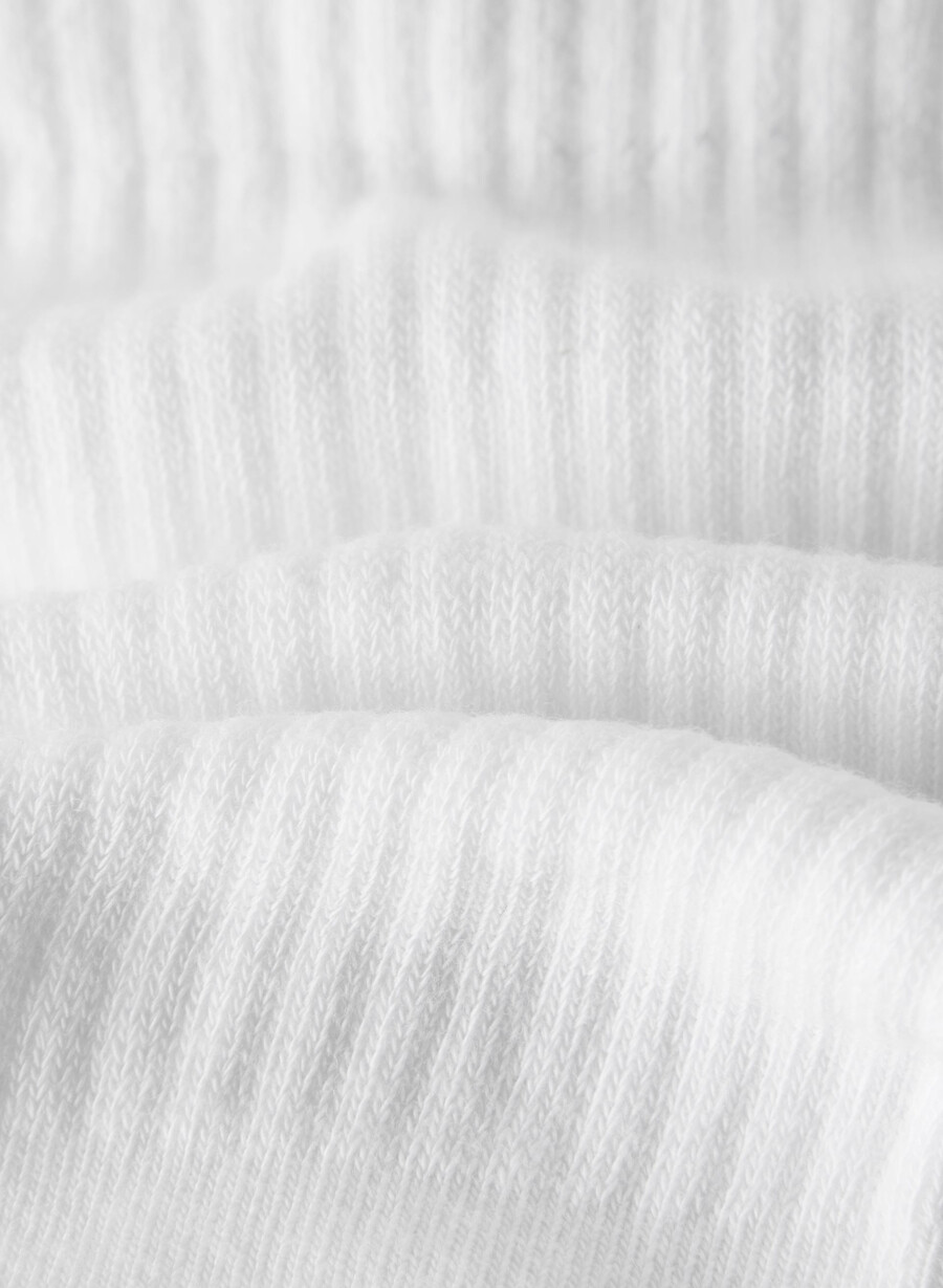 best-ever crew sock 5-pack white heather chrome