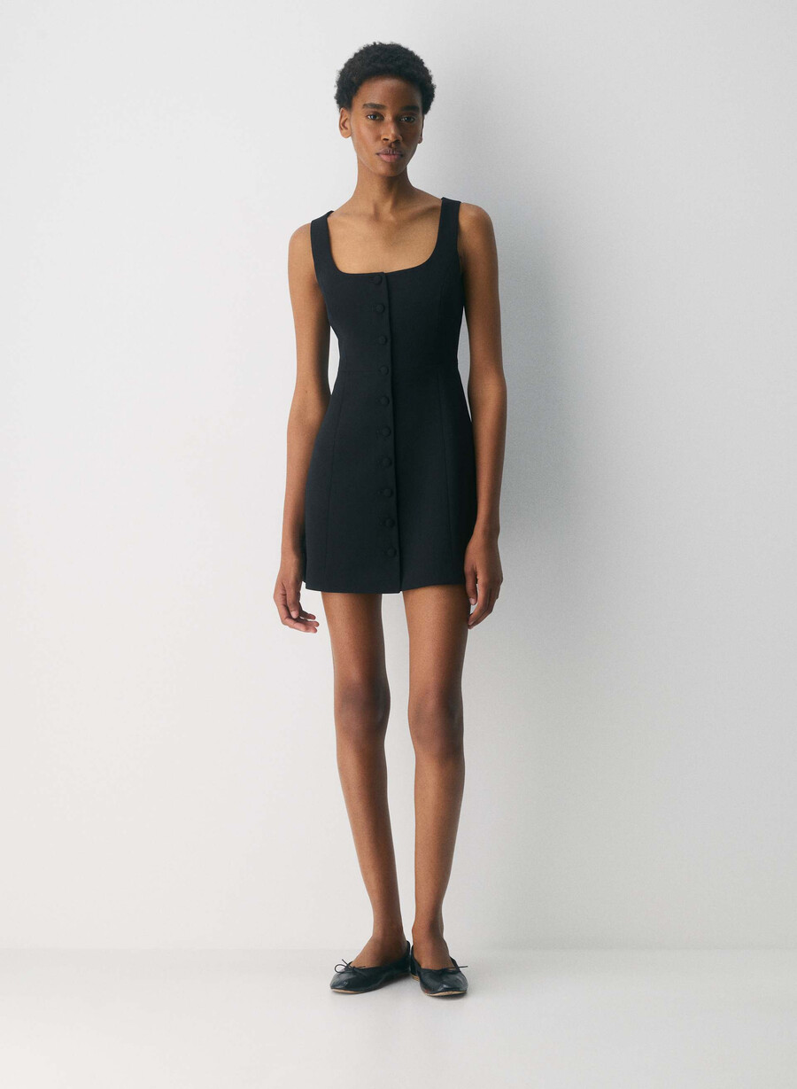 eave dress - crepette black