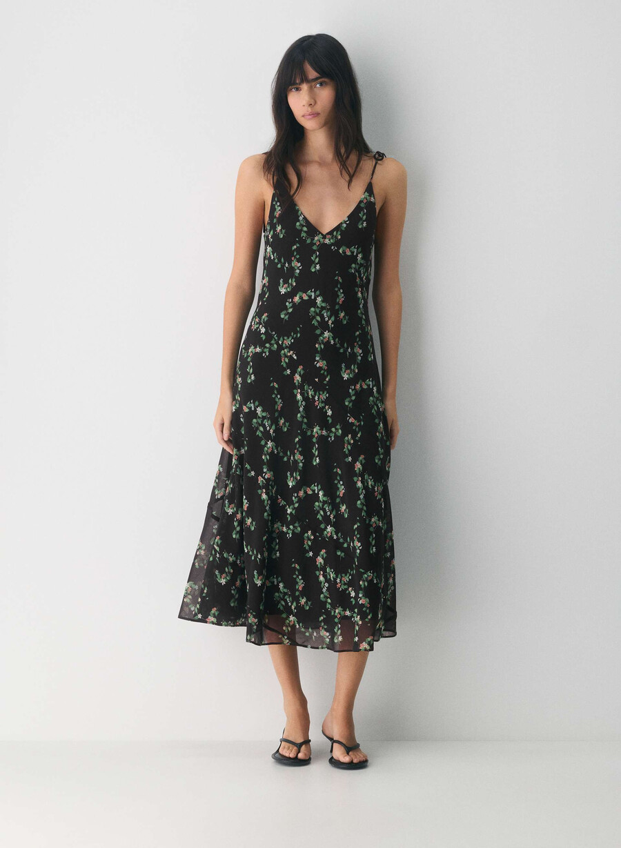 priscilla maxi dress blackmulti