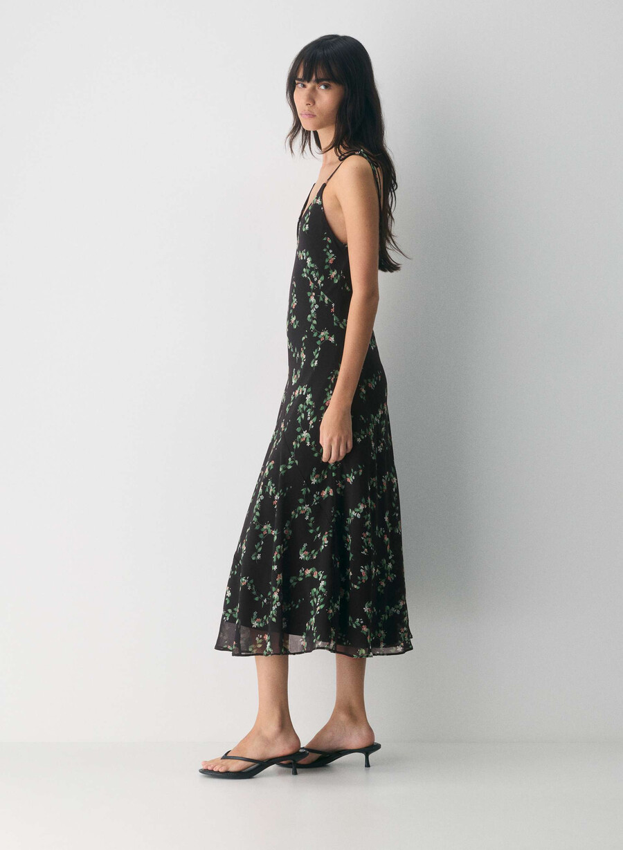 priscilla maxi dress blackmulti