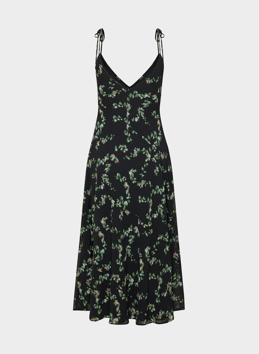 priscilla maxi dress blackmulti