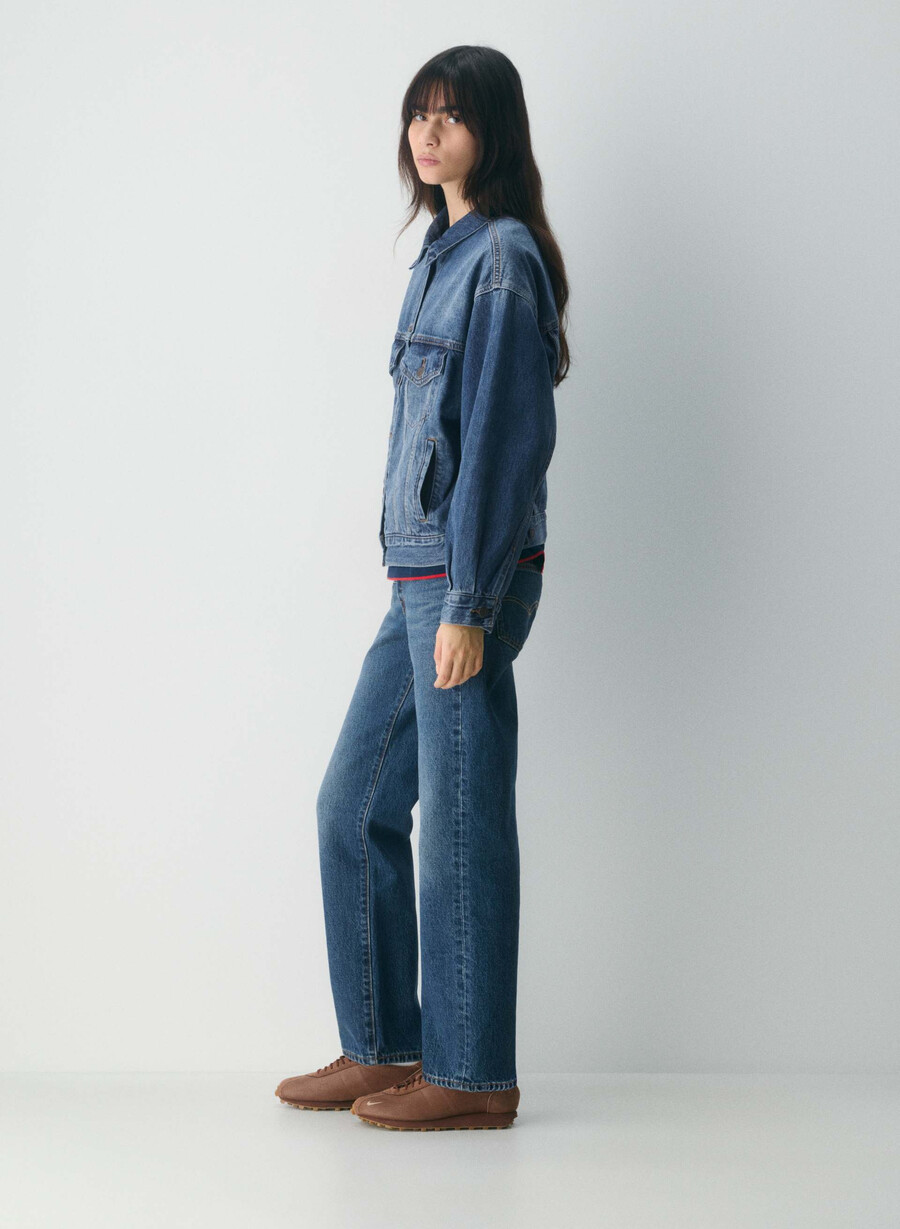 levis 90s trucker jacket dark indigo