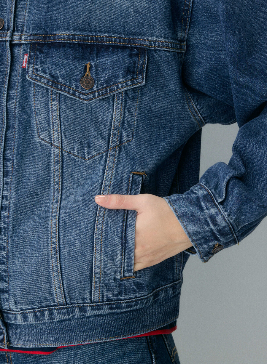 levis 90s trucker jacket dark indigo