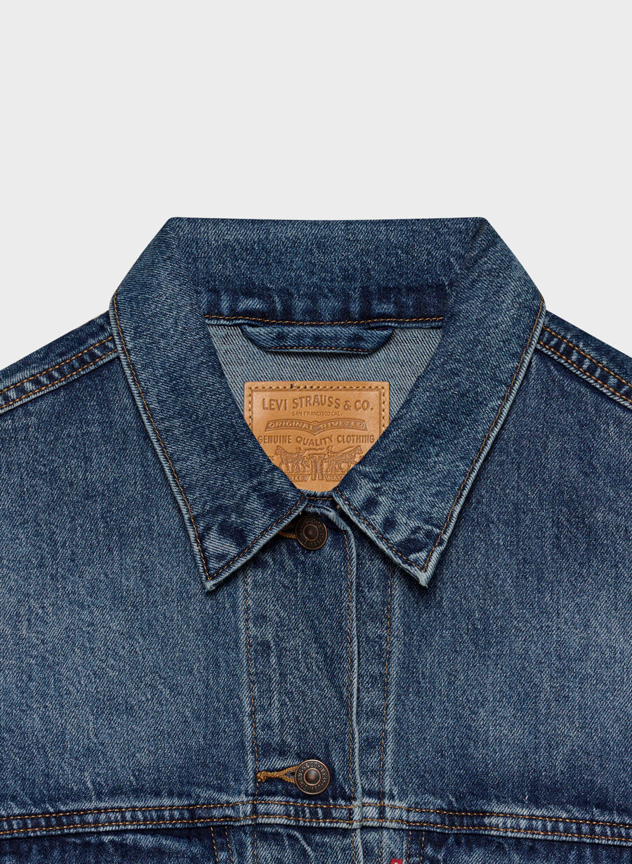 levis 90s trucker jacket dark indigo
