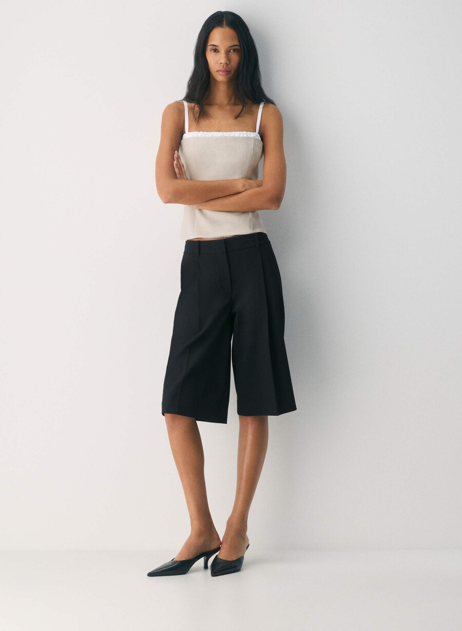 mondrian top - ressential heather matte pearl
