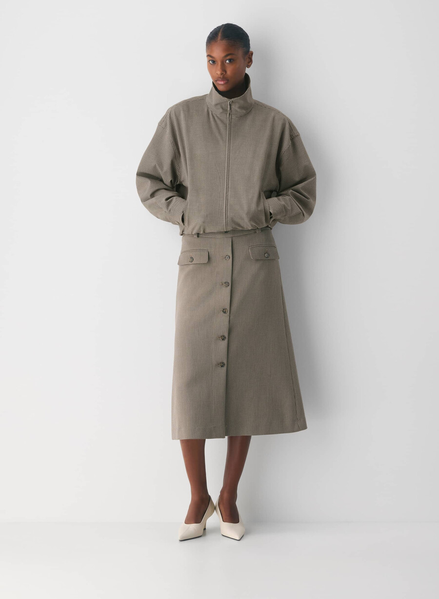 datum skirt - ressential har check mc br m b